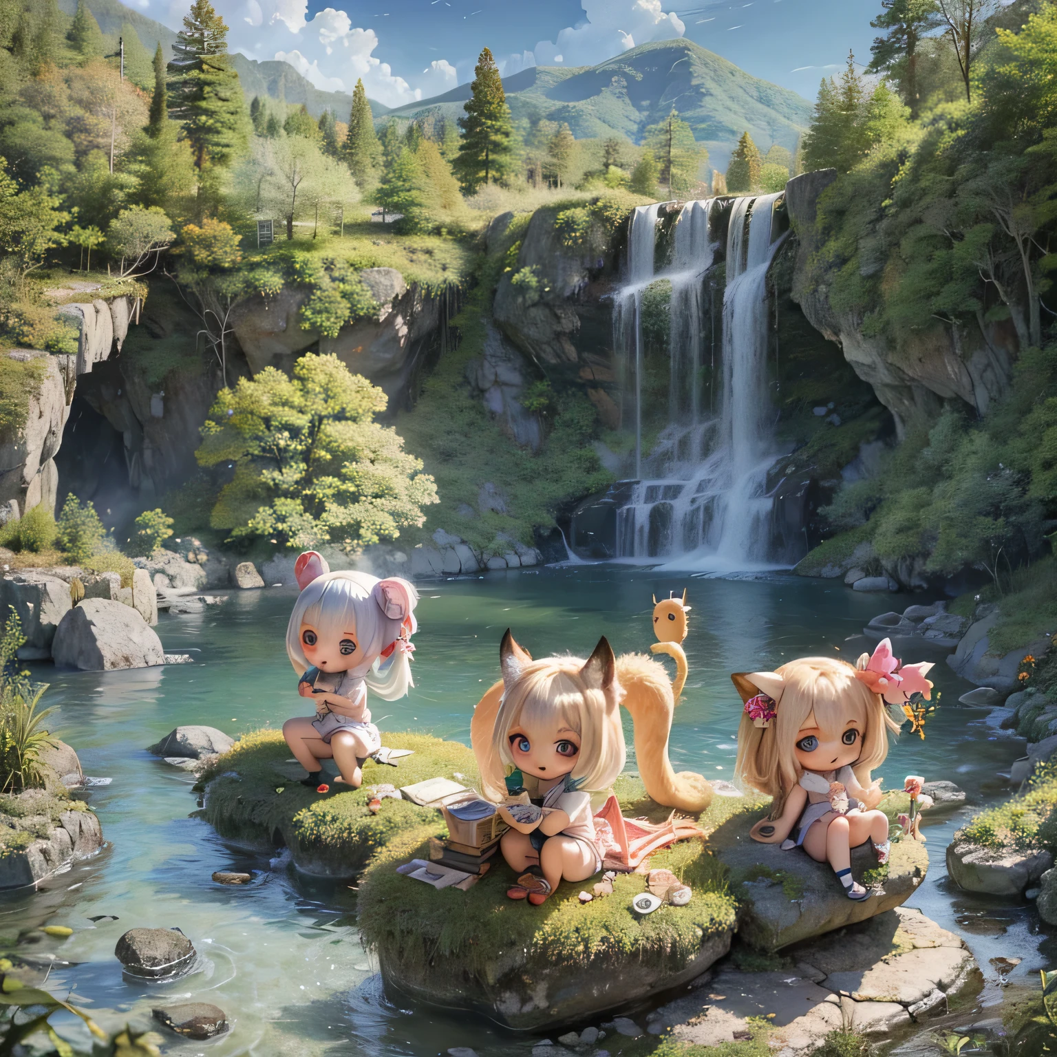 Armin Girls Chibi desnuda Hot Springs Inn