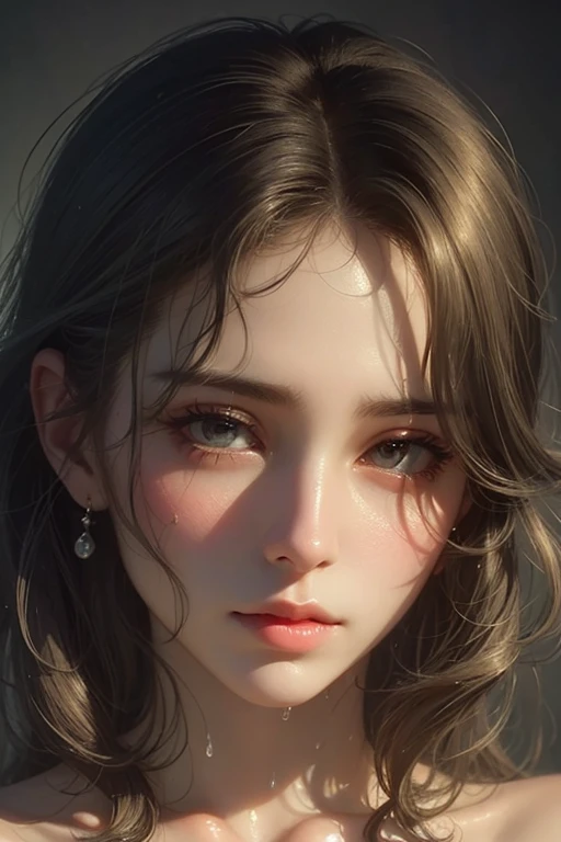 Sensual woman、Beautifully detailed eyes、Beautifully detailed lips、Highly detailed face、Long eyelashes、Graceful appearance、Gothic dresses、Soft lighting、Dramatic Shadows、A calming color palette、Cinematic composition、Photorealistic、(Highest quality) 、4K、8K、High Resolution、masterpiece:1.2)、Super detailed、(Real、Photorealistic、Photorealistic:1.37)、レースのパンツ、sit、sensual pose、bold pose、The skin is damp、Sweating、

masochist、blush、Embarrassed、Expressions of ecstasy、Spreading legs with hands、Distorted facial expressions、Tears are flowing、Heavily wet