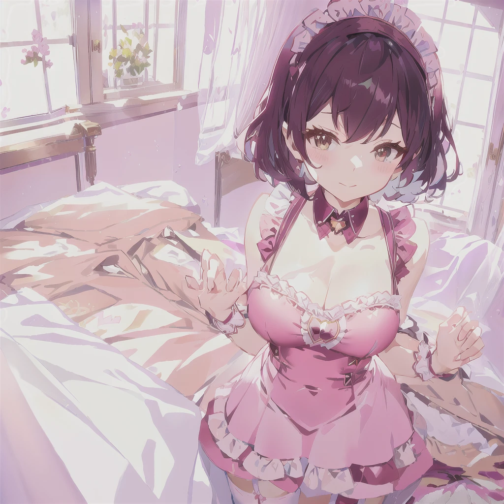 anime - style image of a woman in a служанка outfit on a bed, anime girl in a служанка costume, gorgeous служанка, Лучшие аниме 4k коначан обои, Очаровательная аниме-девушка, , служанка outfit, милая аниме вайфу в красивом платье, anime cat girl in a служанка costume, , служанка