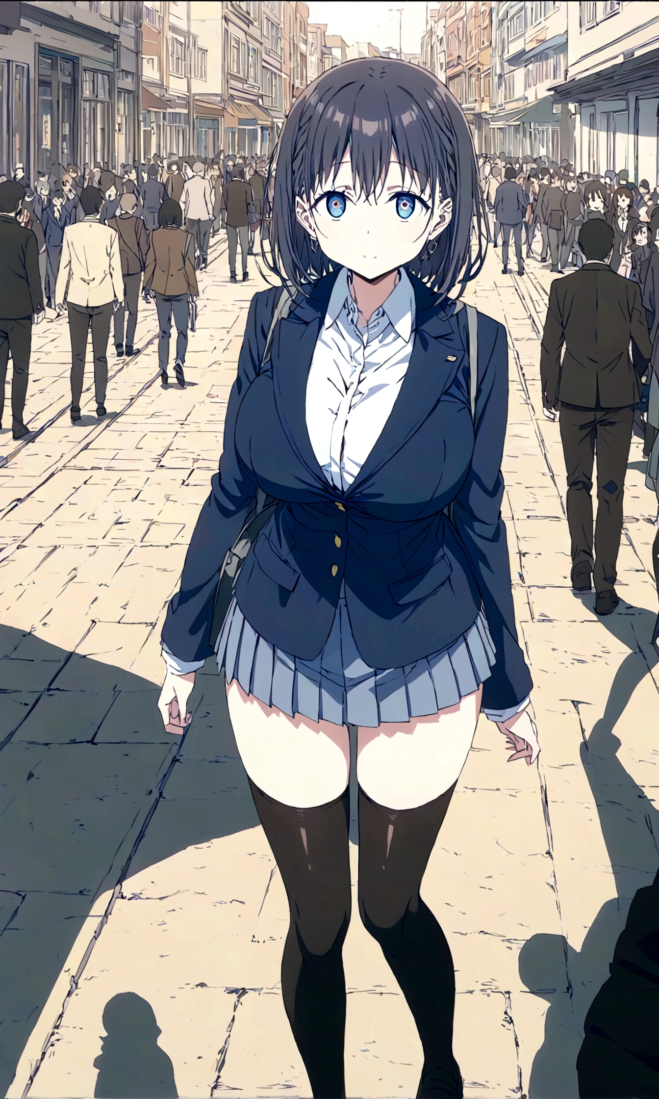 Tawawa on Monday,Ai-chan,Big Breasts,Blue Blazer,high school girl - SeaArt  AI