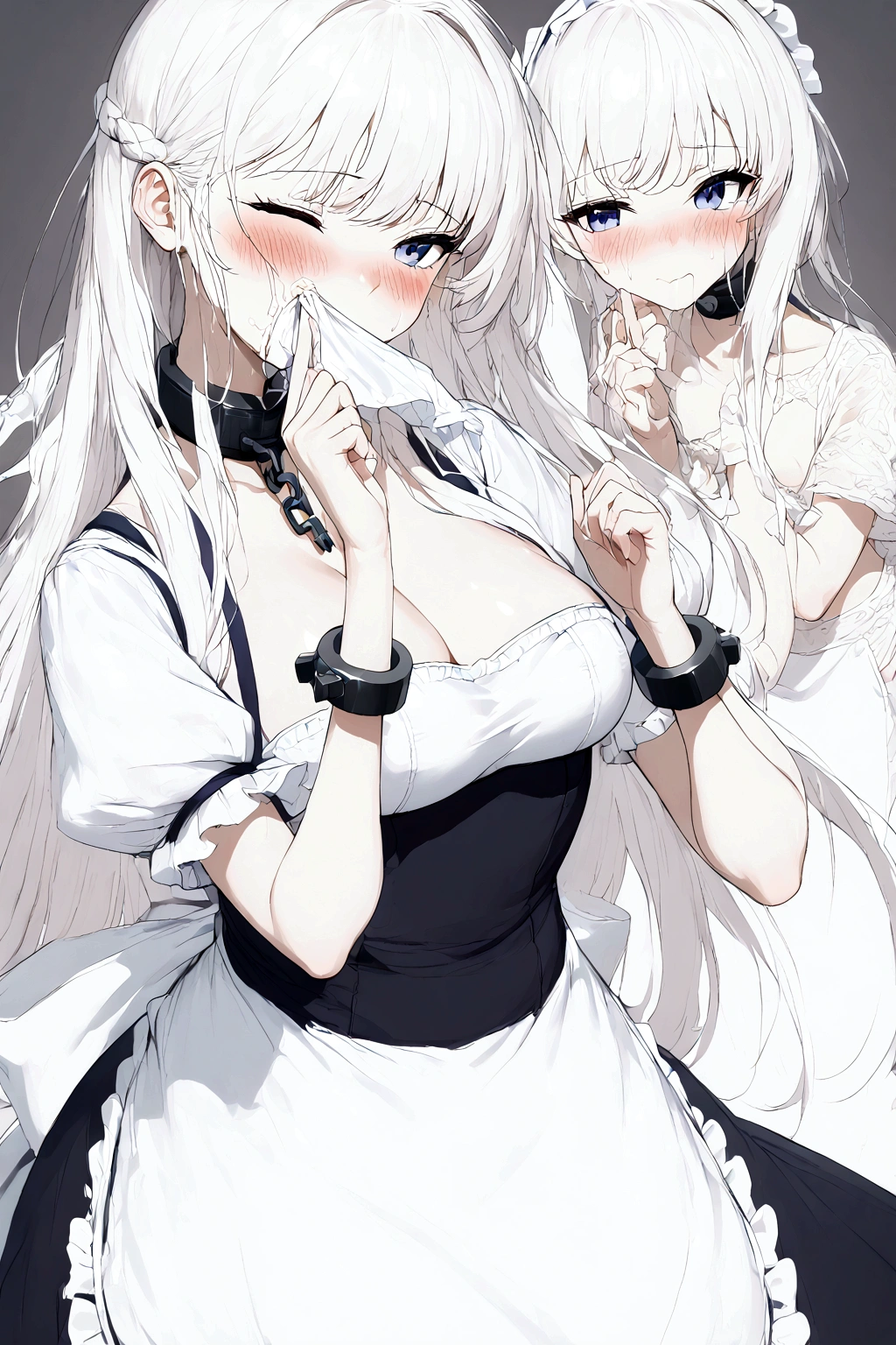 Anime-Serie. Azur Lane. 1 Mädchen. Belfast: Die schönsten Städte. Hausmädchen. Sklave. Sklave collar. Fesseln. Dienstmädchenuniform. kalt. laufende Nase. Nasenschleim. Rotz. Niesen. Hitze. Hitze. Fieber. Niesen. Niesen standing. Niesen snot. Rotz flows from the nose. Juckende Nase. Will es reparieren. Ich muss niesen. Sie hat geniest. Rotz flew out of her nose. Rotz flows from her nose after sneezing. Verlegenheit. erröten. Taschentuch. Er niest, seine Nase mit der Hand zudecken. Putzt sich die Nase. unbeholfen. Jungfrau. Zeitraum. Stehen. vollständige Höhe. Ganzkörper. Nicht für die Arbeit geeignet. Niesen fetish. Ultra-Detail. 8k. Wachsgenehmigung. Exzellente Qualität.