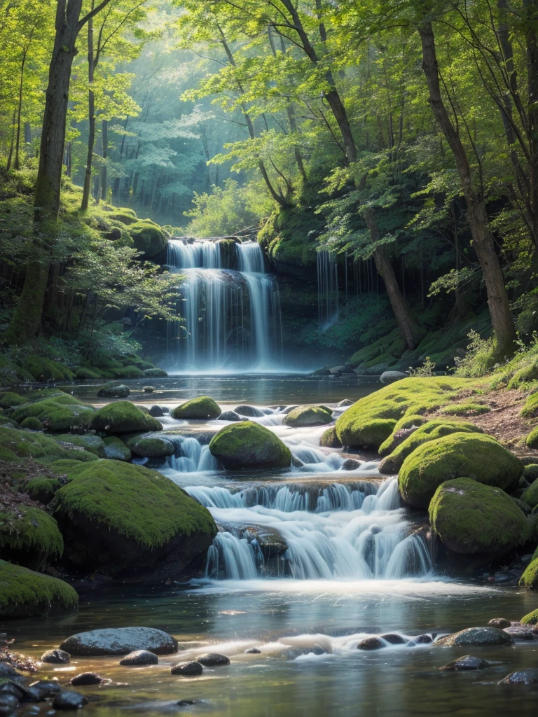 A stunning nature scene, Illuminated by the soft touch of a soft light., evoking a feeling of tranquility and serenity. The vibrant colors and intricate details captured in this photograph create a realistic representation of the natural world., instill a deep belief in the beauty and harmony of our planet.