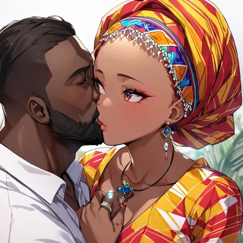 ((Highest quality)), ((masterpiece)), (detailed), （Perfect Face）、The woman is Momo Belia Deviluke, a Ghanaian by birth, with a v...