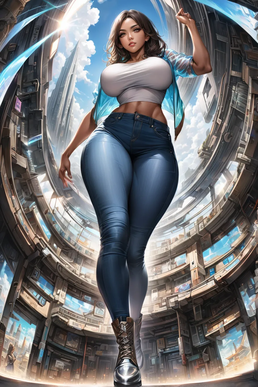 Giantess body exploration