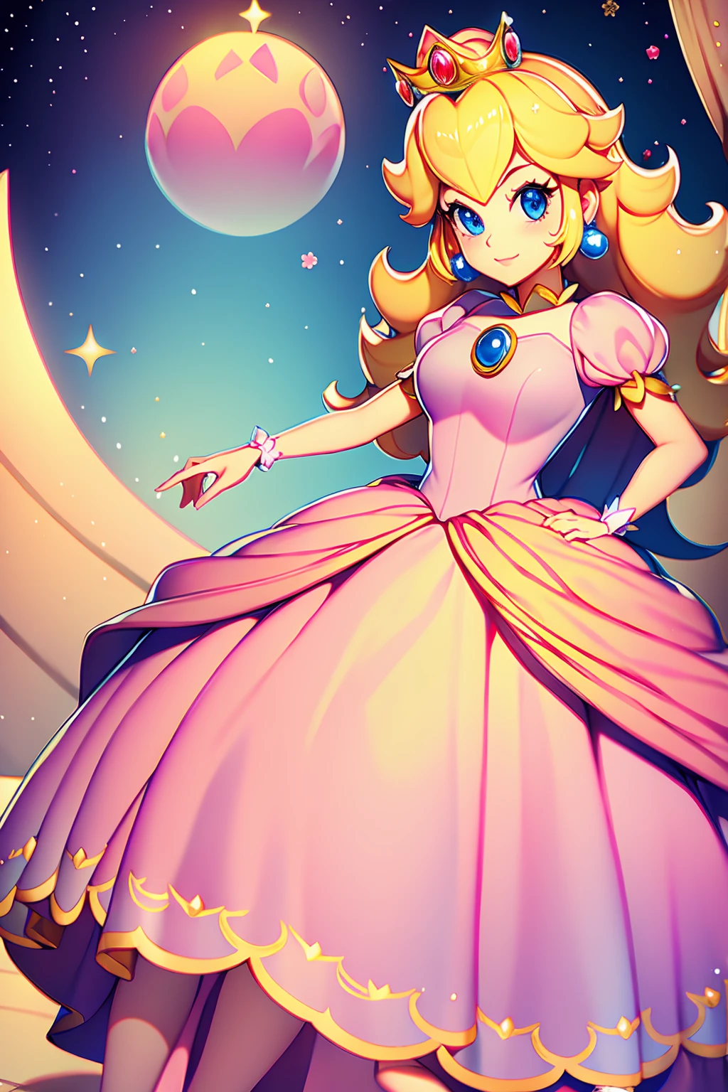 Princesa Peach, peach princess dress,