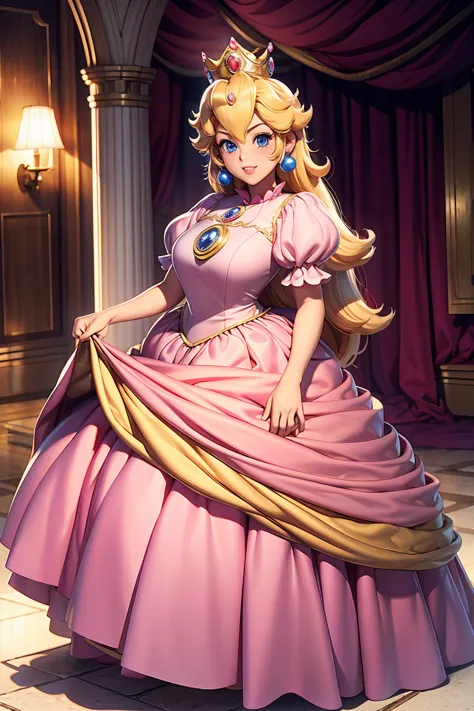 Princesa peach, peach princess dress,
