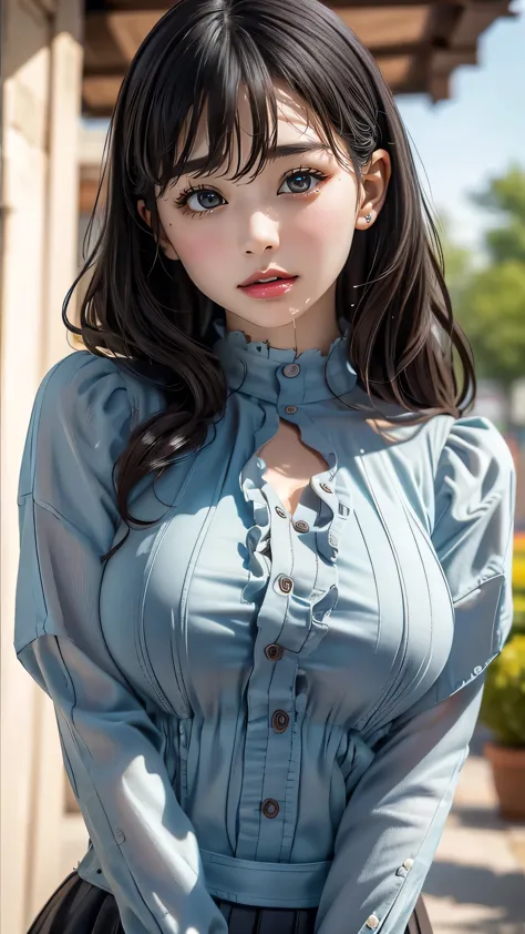 (random cute clothed:1.5),(Thin type:1.5),(large breasts),(random hairstyle),(Highest image quality, (8K), Ultra-realistic, Best...