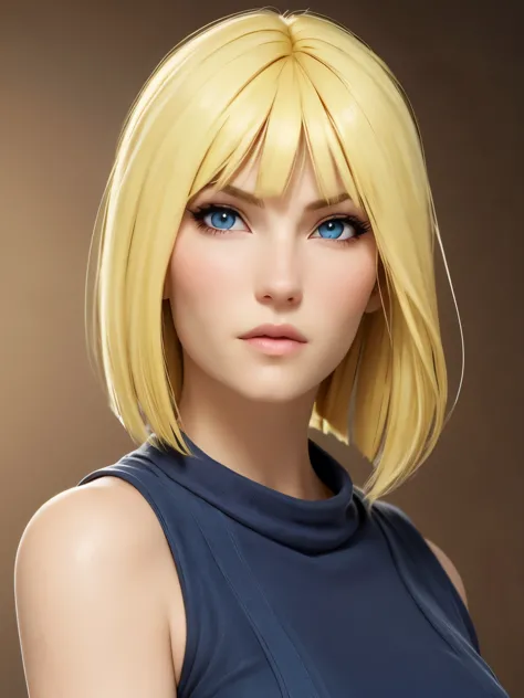 beautiful portrait of blond female in her 30s , blonde hair, blue eyes, mature , milf, samui, blue eyes, blonde hair, short hair...