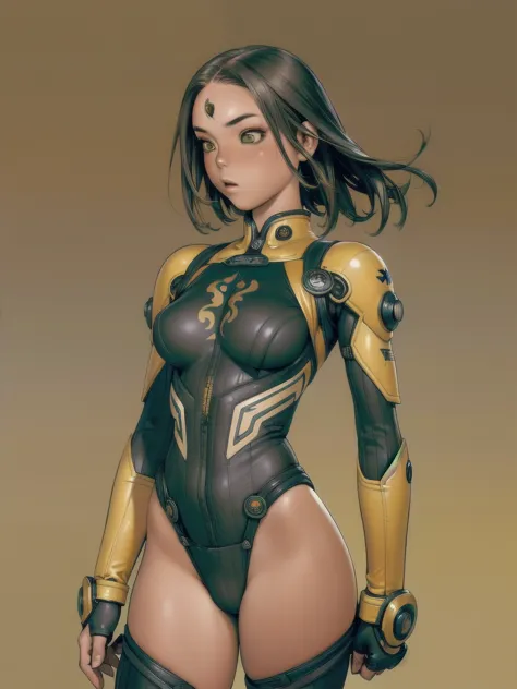 (((Yellow))), ((best qualityer)), (((Venom outfit))), (((slim))), (Muscles), (((fit body armor suit))), ((Perfect masterpiece)),...