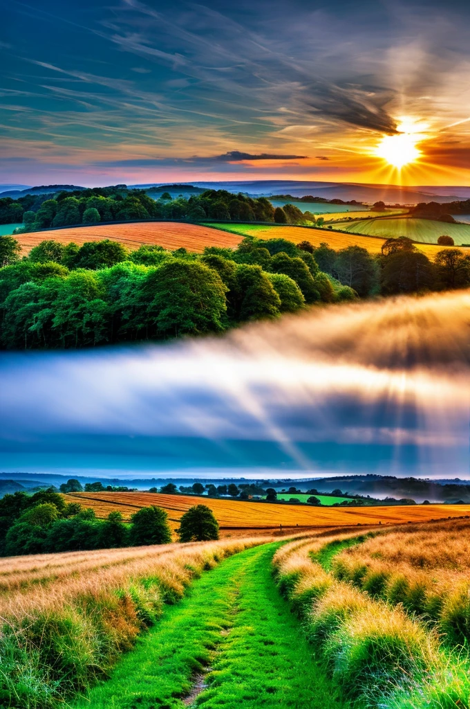 Ursprüngliche Landschaft，Himmel und Wolken，Tyndall-Effekt，eine Landstraße，Bunter Heißluftballon，Tyndall-Effekt，Tyndall-Effekt，hochwertige Desktop-Hintergrundbilder, Grüner Wald, Detaillierte Feldeigenschaften, wunderschöne englische Landschaft, atemberaubende Landschaft, Hügellandschaft, Landschaft Tapete, Üppige Landschaft, Grüne Wälder, atemberaubende Landschaft, grüne Felder im Hintergrund, Hochwertige Tapeten, Schöne Tapeten，ultrahohe Qualität，Ultra HD，ultrahohe Auflösung