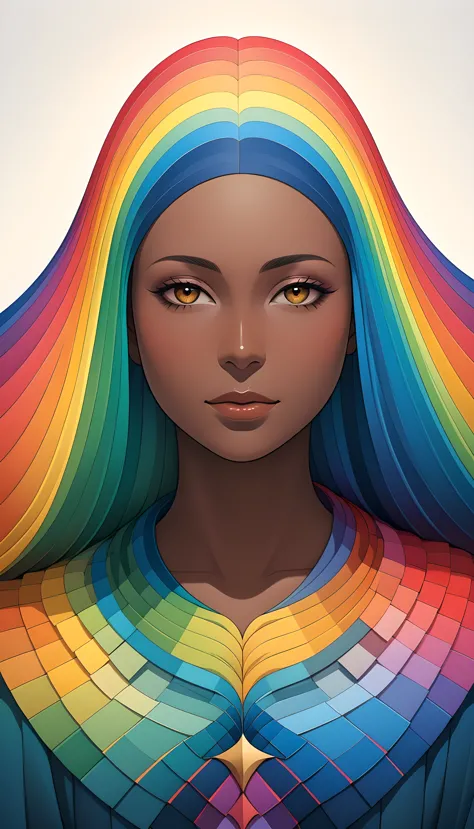 in style of Gabriel Dawe, character concept design, half body