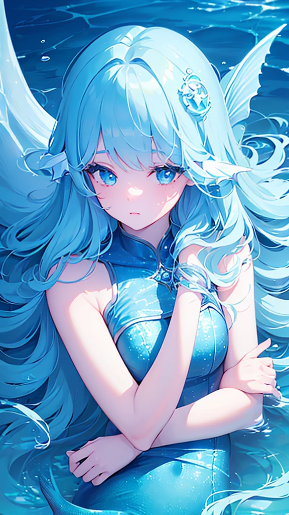 Name: Kanae Watanabe
Element: Descrição: Uma serena e enigmática princesa sereia das profundezas do Reino Oceânico. Kanae é conhecida por seu comportamento calmo e sua habilidade de manipular as marés e correntes.. Seu longo, cabelo azul-marinho esvoaçante obscurece seus olhos, que brilham com a luz refletida do fundo do mar.
incitar: ((((Princesa sereia majestosa, mais alta qualidade, resolução ultra-alta)))), 1 garota, sentado, (cabelo longo água-marinha), ((olhos baixos, coberto por franja:1.5)), rosto de sereia lindo e detalhado, (pele pálida de peixe), ((brilhante, olhos brilhantes)), (((ultra olhos detalhados:0.8, escamas detalhadas de sereia, rosto detalhado, olhos detalhados:0.9))), (((centrado, tronco:1.2))), embaixo da agua scene, Visão de três quartos, ((olhando para as mãos:0.6)), lively and olhos brilhantes, Macio, iluminação etérea, embaixo da agua, ((assunto definido)), 300 anos, ((sutil, Expressão melancólica)), ((tranquilo)), (((Alto contraste, cores vibrantes)))