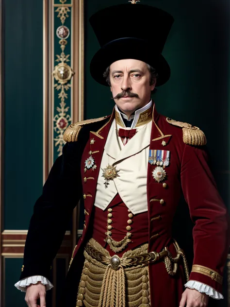 Napoleon III、Emperor of France、French、cool、Military uniform、　oil、Revolution