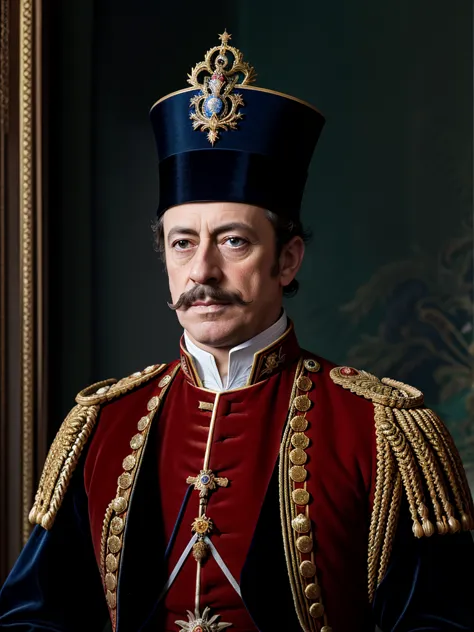 napoleon iii、emperor of france、french、military uniform、　oil、revolution、portrait、crown