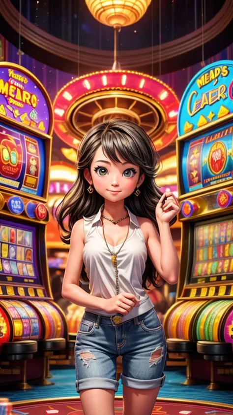 Las Vegas Casino、Girl wins big on slot machine