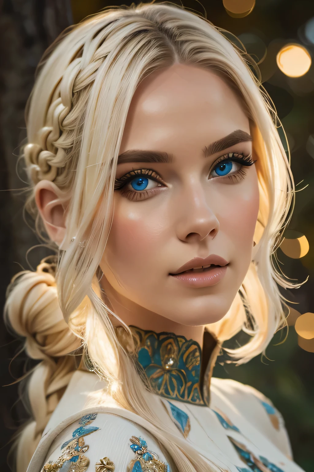 a beautiful woman, full body portrait, fantasy world, tight fitting dress, detailed face, beautiful eyes, long eyelashes, detailed lips, elegant hairstyle, intricate dress design, fantasy landscape background, glowing magical energy, vibrant colors, cinematic lighting, photorealistic, 8k, best quality, highly detailed