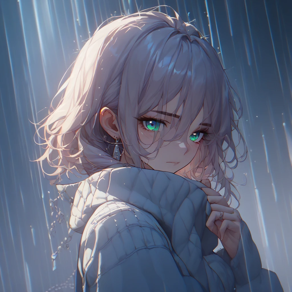 score_9, score_8_up, score_7_up, score_6_up, score_5_up, score_4_up、1girl、cry、Tears、heavy rain、evening、deep faint light 、 detailed CG、high resolution