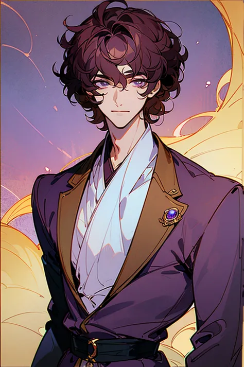 ((masterpiece)), ((one man)), man, late 40s, dark skin, pearl eyes, detailed eyes, velvet hair, short hair, short curly hair, ((...