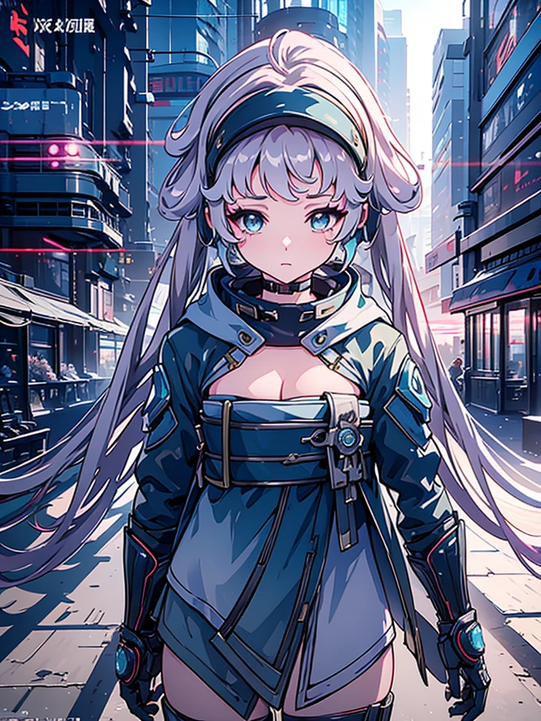 a beautiful detailed anime girl, sexy urban futuristic outfit, subzero mortal kombat mask covering mouth, submachine gun on back, masterpiece, 8k, ultra-detailed, photorealistic, intricate details, dramatic lighting, vibrant colors, cinematic composition, cyberpunk, science fiction, concept art style