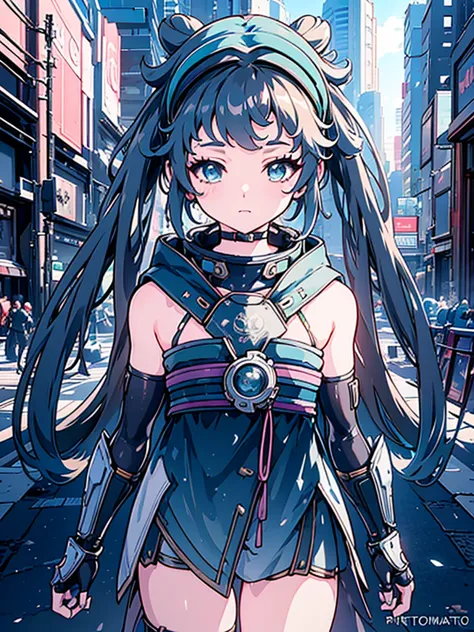 a beautiful detailed anime girl, sexy urban futuristic outfit, subzero mortal kombat mask covering mouth, submachine gun on back...