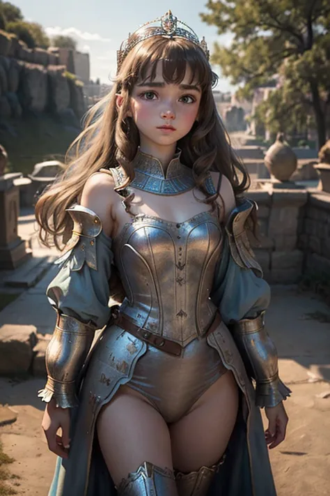 malina weissman, a beautiful princess, 15 years old, delicate face, confident gaze, small breasts, large buttocks, perfect waist...