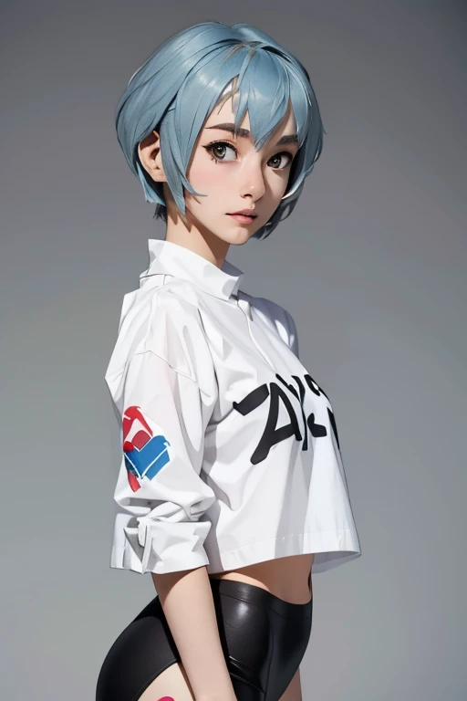 höchste Qualität　Hohe Auflösung　einfach　Ein süßes Mädchen im Cosplay als Rei Ayanami　