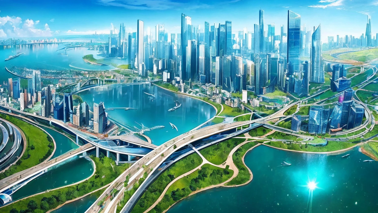 (Best quality,4K,8K,A high resolution,Masterpiece:1.2),Ultra-detailed,(Realistic,Photorealistic,photo-realistic:1.37),Futuristic floating city,Futuristic technology,Huge urban high-tech tablet platform,Airship,Floating in the sky,Futuristic city,Small airships around,High-tech hemispherical platform,Colorful lights,Advanced architecture,modernn architecture,skyscrapper,Access the cloud,Scenic beauty,view over city,Impressive design,Blend seamlessly with nature,energetic and vibrant atmosphere,Futuristic transportation system,Parking is suspended,Transparent path,Lush greenery,Sky gardens,cascading waterfalls,Magnificent skyline,reflections on the water,Sparkling river,Architectural innovation,futuristic skyscrapers,Transparent dome,The shape of the building is unusual,Elevated walkway,Impressive skyline,Glowing lights,Futuristic technology,Minimalist design,Scenic spots,Panoramic view,Cloud Piercing Tower,Vibrant colors,epic sunrise,epic sunset,Dazzling light display,magical ambiance,The future city,Urban Utopia,LuxuryLifestyle,Innovative energy,sustainable development,Smart city technology,Advanced infrastructure,Tranquil atmosphere,Nature and technology live in harmony,Awesome cityscape,Unprecedented urban planning,Architecture connects seamlessly with nature,High-tech metropolis,A cutting-edge engineering marvel,The future of urban living,Visionary architectural concept,Energy-efficient buildings,Harmony with the environment,A city floating above the clouds,Utopian dreams become reality,The possibilities are endless,State-of-the-art transportation network,Green energy integration,Innovative materials,Impressive holographic display,Advanced communication system,Breathtaking aerial view,Quiet and peaceful environment,Modernist aesthetics,Ethereal beauty