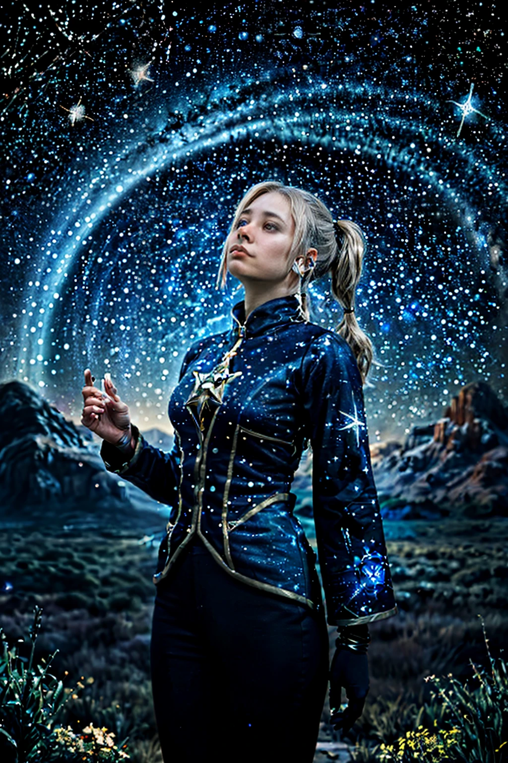 ((magic circle)), 1girl, dynamic pos, mona_genshin, a beautiful young woman in a starry night sky, twintails, ((constelation, stars)), intricate constellation patterns surrounding her, gazing up with a thoughtful, empathetic expression, starry, cinematic lighting, fantasy, digital art, highly detailed, photorealistic, 8k, HDR, dramatic composition, ethereal, mystical, spiritual, a beautiful young woman in a starry night sky, mona (genshin impact), full body shot, twintails, ((constelation, stars)),  intricate constellation patterns surrounding her, gazing up with a thoughtful, empathetic expression, starry, cinematic lighting, fantasy, digital art, highly detailed, photorealistic, 8k, HDR, dramatic composition, ethereal, mystical, spiritual