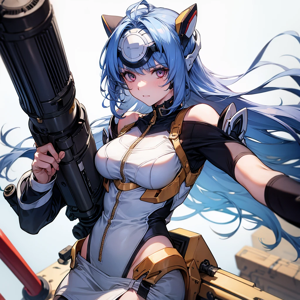 Belle fille　Tenez le pistolet Gatling