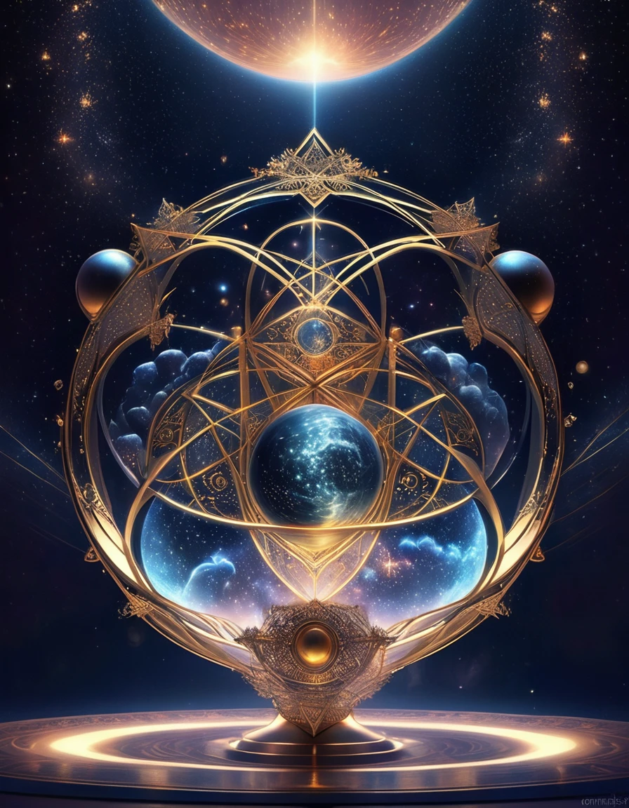 Magic Dream Castle, Sacred geometry, Be focused, (Floating Ghost Mage, Holding a magic ball in hand:1.5)，Heaven and earth collapsed, Mobius strip, Black Hole, Lots of meteorites floating, Combination Magic Circle, call, Transformation of matter and immateriality, Who Dick, and other complex ritual combinations , Mike Winkelmann style surreal digital art, Rolf Armstrong style: fractal, Alberto Vargas, 和 H&#39;style.R. liver. liver,Magical Realism,classical realism,Surrealism,imagination,Science fiction,From another realm,impossible,Visual exaggeration,Post-cyberpunk,Nano punk,Atomic Punch,collect,circuit,lightpainting,Aries seat,♈︎,Taurus seat,♉︎,Twin seat. ♊︎,cancer,♋︎,Scorpio seat,♏︎,Libra seat,♎︎,seat,♍︎,lion seat,♌︎,Shooter seat,♐︎. Capricorn seat,♑︎,Water bottle seat,♒︎,Pisces seat,♓︎,Unreal Engine,Octane RendeRing,V-Ray,High Detail,high quality,high resolution,Surrealism,16K,Ultra wide angle,High Angle Shot,,Bioluminescence,