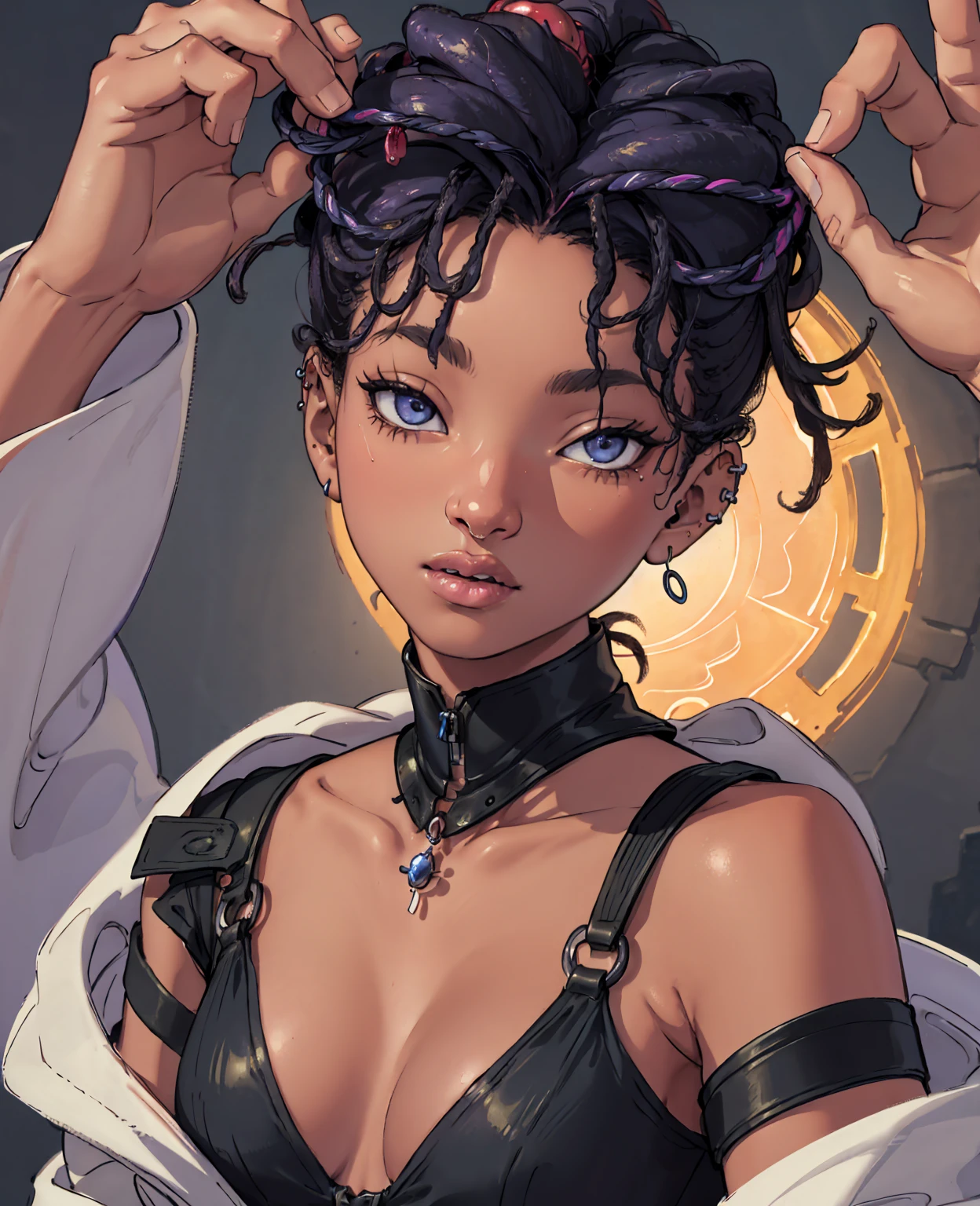 a beautiful detailed portrait of willow smith as a powerful fantasy mage, intricate detailed face, piercing eyes, glowing hands, fantasy magical robe, dramatic lighting, cinematic composition, (best quality,8k,highres,masterpiece:1.2),ultra-detailed,(realistic,photorealistic,photo-realistic:1.37),digital painting,fantasy art,concept art,dramatic lighting,glowing magical effects,vivid colors