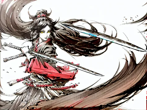 warrior,Japanese sword,masterpiece,Highest quality,Ultra-high resolution,Very detailed,8K