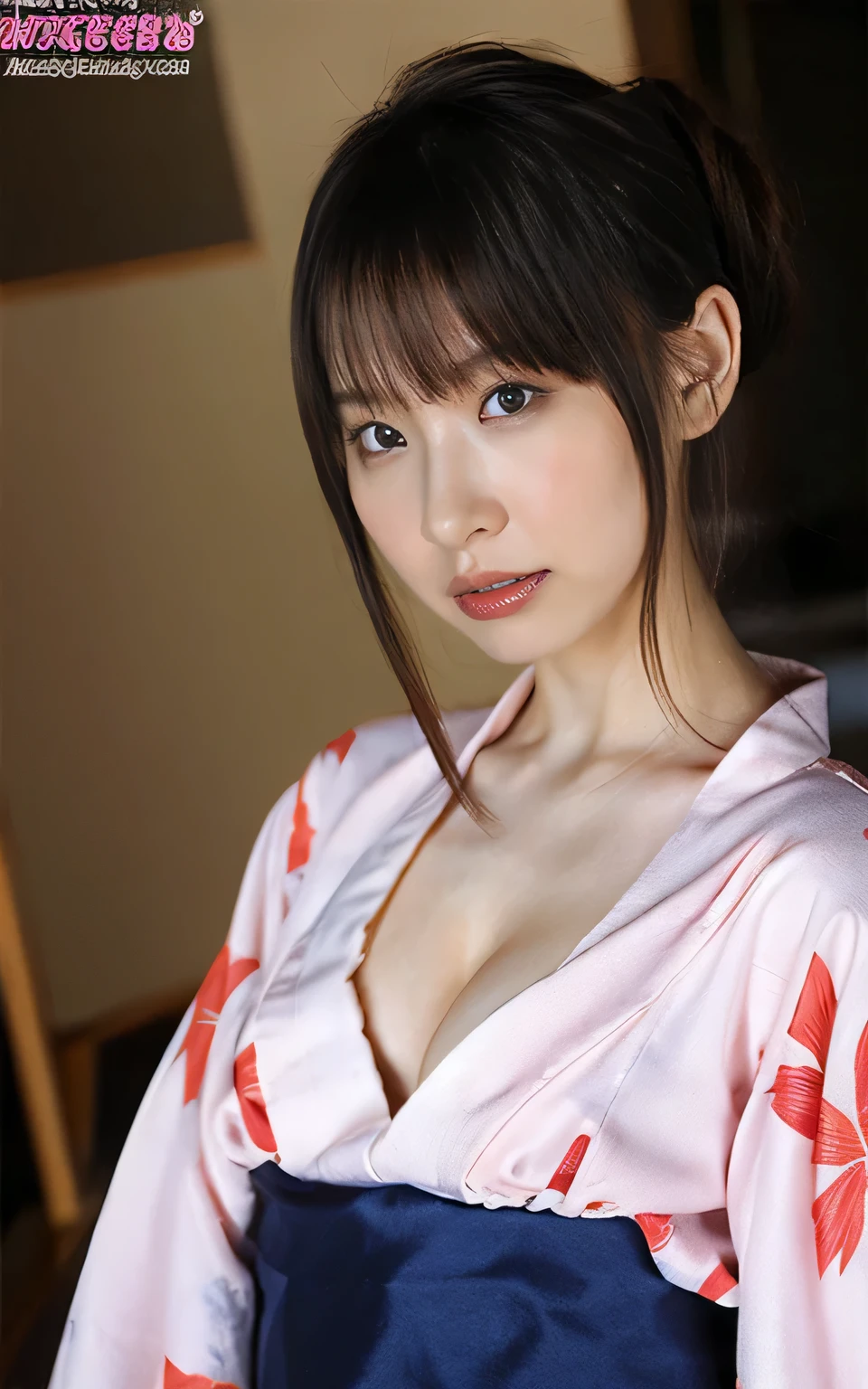 4086kbits，Atención a los detalles，La verdad sobre la piel y la textura de la piel.,

25 años, 1 person, ((Hermosa locutora, labios traviesos, Piernas desnudas traviesas:1.2)),

((ajustado, complex colored yukata, El largo es corto y los muslos son visibles.:1.5)),

((habitación de estilo japonés, Pecho dirigido hacia arriba, Se quita el yukata, Abre un poco las piernas:1.2)),

(De los pies a todo el cuerpo., Presta atención a los hermosos muslos.:1.5),
((Atmósfera sexy, Beso travieso, Saca tus labios, Abre suavemente los labios y tócalos con los dedos., Mirando a la audiencia)),

Enfoque ocular, Hombros estrechos, hermosa clavícula, brazos delgados, piernas delgadas, El dorso de la mano es hermoso y femenino., Figura delgada, vientre suave, ajustado waist, Cara muy detallada, pechos súper detallados, Piel ultra detallada, piel blanca, piel brillante, labios ultra detallados, Labios más llenos, labios gruesos y suaves, Labios rosados brillantes, rubor, dientes blancos, blue eyes, Hermoso maquillaje de actriz., Maquillaje oscuro y lindo., lápiz labial rosa, cabello castaño oscuro, Cabello delicado y suave, (ponte el pelo arriba, Bob corto y esponjoso:1.2), (Mueve tu flequillo hacia un lado:1.2), (pendientes elegantes,collar:1.2),
