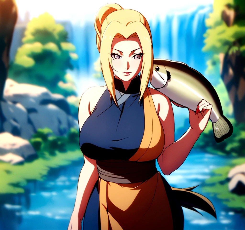 Sexy big bass hot busty tsunade full bodyfrom naruto anime - SeaArt AI