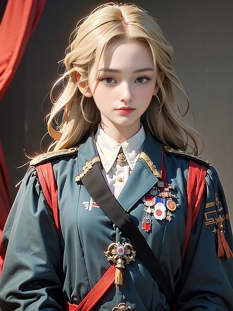 Reine Zerg Belle Fille: Ranlinger, 2, (Commandant militaire prussien:1.6), Les cheveux en désordre, beautiful visage parfait, Peau douce, visage parfait, Yasutomo Oka&#39;le style de peinture, Seins gros et fermes, mamelons durs, Wearing the black uniform of a Commandant militaire prussien, Médailles militaires,  exposer les seins, Décolleté exposé, Ajouter du violet clair et du violet, Ajouter du rouge clair, détails complexes, écran de démarrage, Résolution 8k, chef-d&#39;œuvre, Grave, Des yeux perçants, casser, argent blanc, Pose sexy dynamique, Transpirer, (saluer, Porter un sabre sur la hanche:1.4), (Château du 18ème siècle, Berlin:1.3), Des yeux perçants, casser, blonde blanche, Vents forts, lumière colorée