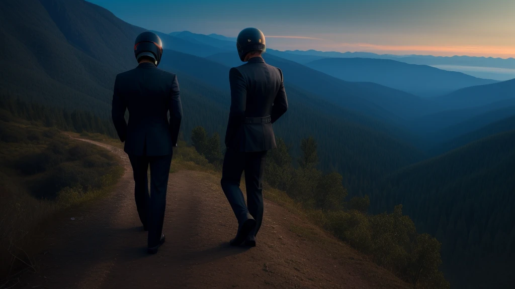 A Luxury Sales Suit man wearing a black rider full-face helmet overlooking wilderness,full body,standard rider black full face helmet,back view of the man, background is a wilderness,a man overlooking wilderness,a man overlooking wilderness,a man overlooking wilderness,a man overlooking wilderness,a man overlooking wilderness,full body,full body,full body,full body,with black rider full-face helmet,with black rider full-face helmet,with black rider full-face helmet,wearing black rider full-face helmet,wearing black full-face helmet,wearing black full-face helmet,overlooking wilderness,overlooking wilderness,Back view,Back view,Back view,Back view,Draw people small,Draw people small,Spectacular views,Spectacular views,Spectacular views,lonely man, man,a black full-face helmet,a black full-face,A Luxury Sales Suit man,with Luxury Sales Suit