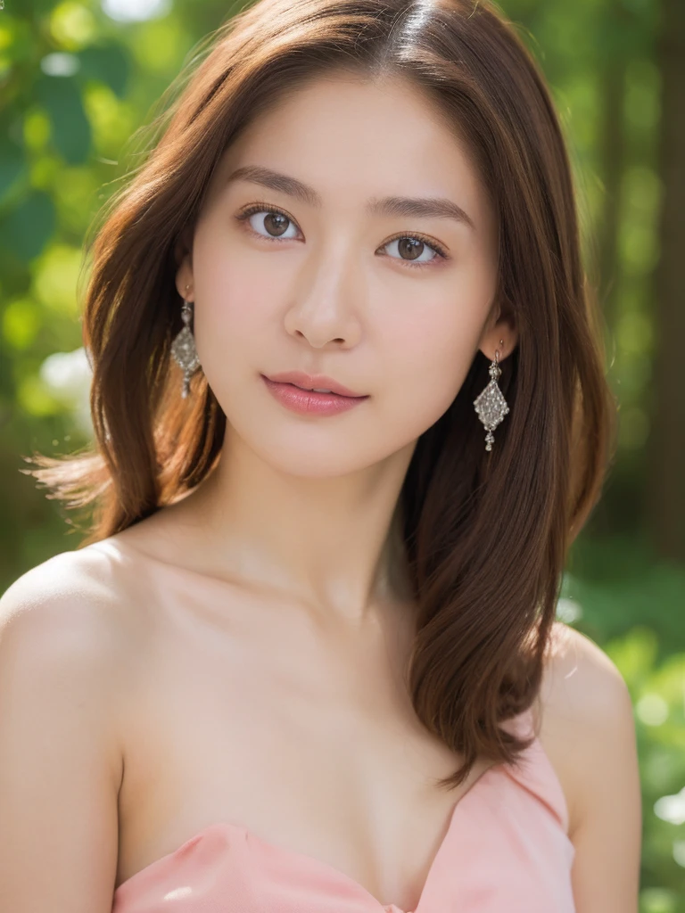 (highest quality, 4K, ​masterpiece :1.3), 
keen focus, bright colors, Bewitching, friendly, whole upper body, full upper body portrait, perfect nude body, perfect nude breast,
18 year old, 1 person, (Half Japanese and half Russian）, Beautiful actress face, 
Smooth body :1.3, exemplary body shape:1.5, Perfect style：1.4, subtle smile, casual, liegt casual in einem romantischen wellnessbad
, pretty earrings, award winning foto, trending on artstation, 16k resolution, intricate details, masterpiece,
