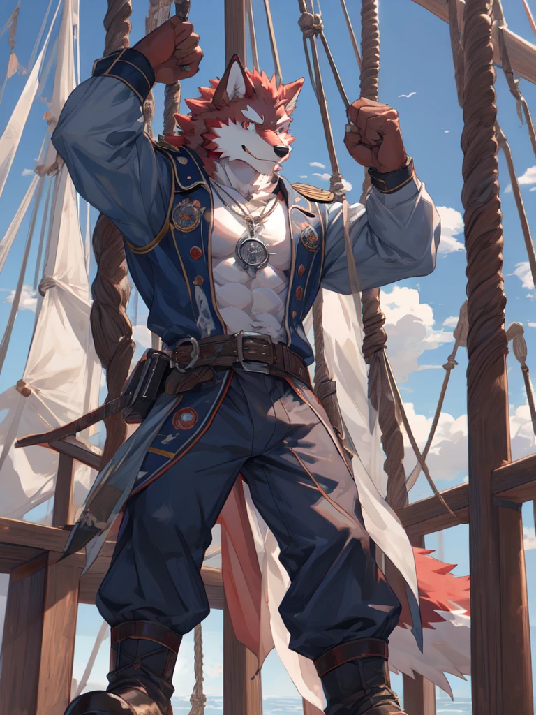 Best quality, diederich olsen (/knights college/), wolf, kemono - SeaArt AI