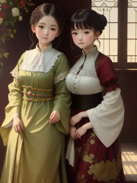 picture of european girl, beautiful drawing of the characters, jinyoung shin art, Ye Xin, artwork in the style of Gouvez, Annie ...