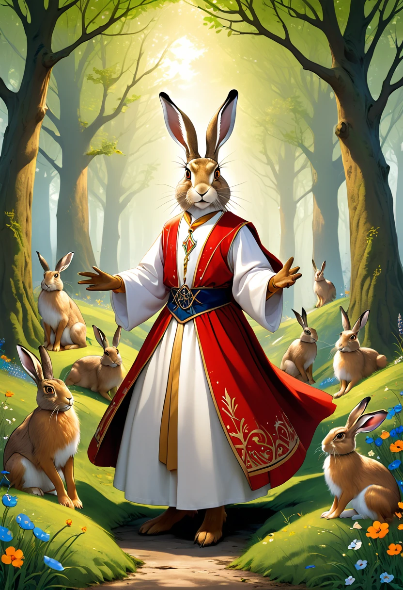 Hare, magical, folklore, fantasy, Gods, Kings, wizards 