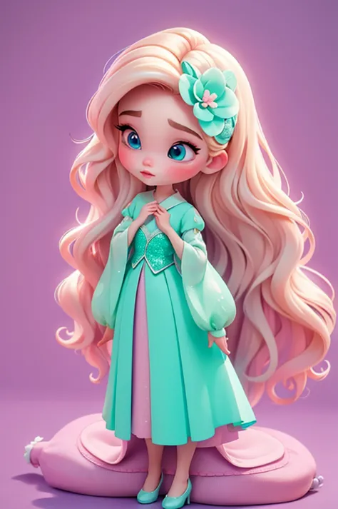 imagem de alta qualidade de uma boneca chibi talor swift: boneca chibi ,illustration,detalhes delicados,pose encantadora,lovely ...