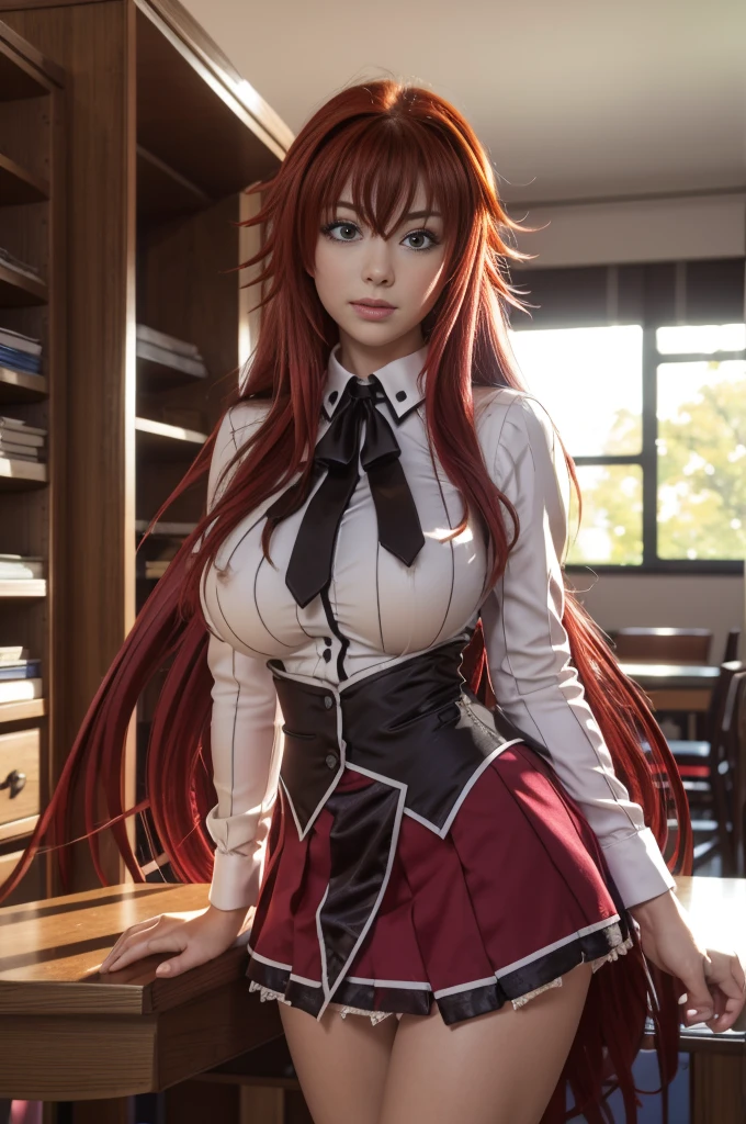 
(best quality, masterpiece, colorful, highest detailed), (photorealistic:1.2), raw photo, ((rias gremory)),sexy, big breasts, in classroom,mini skirt, unbottonrd shirt, (vibrant color), (intricate details), (dynamic angle), exposure blend, bokeh, dim light, (hdr:1.4), high contrast, (muted colors, dim colors, soothing tones:1.3), low saturation, morbid