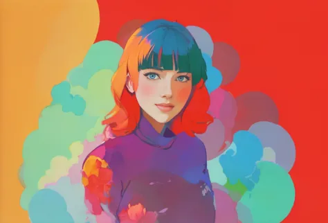 
painting of a woman beautiful artwork illustration, inspired by Itō Shinsui, conrad roset and makoto shinkai, illustration styl...