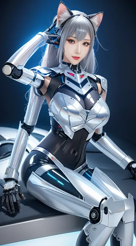 jay super details, high detail, high quality, best quality, high resolution，1 female robot，beautiful female robot,beautiful clea...