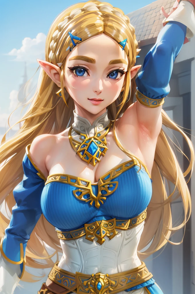 ((The best quality)), ((Masterpiece)), (detailed), Perfect face, sexy, attractive, ((4k)), big tits, princess zelda