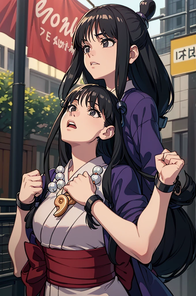 maya fey, half updo, hair ornament, japanese clothes, kimono, sash, necklace, magatama
masterpiece, best quality, extremely detailed,high definition restrained,police,arrest,restrained,shackles,(((handcuffs, cuffs, upper body, handcuff, bound wrists))),masterpiece, best quality,


