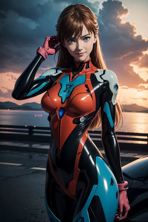 evangelion,asuka langley,blue eyes,plug suit,bodysuits,interface headset,赤いbodysuits,ultra hd,super high quality,masterpiece,dig...