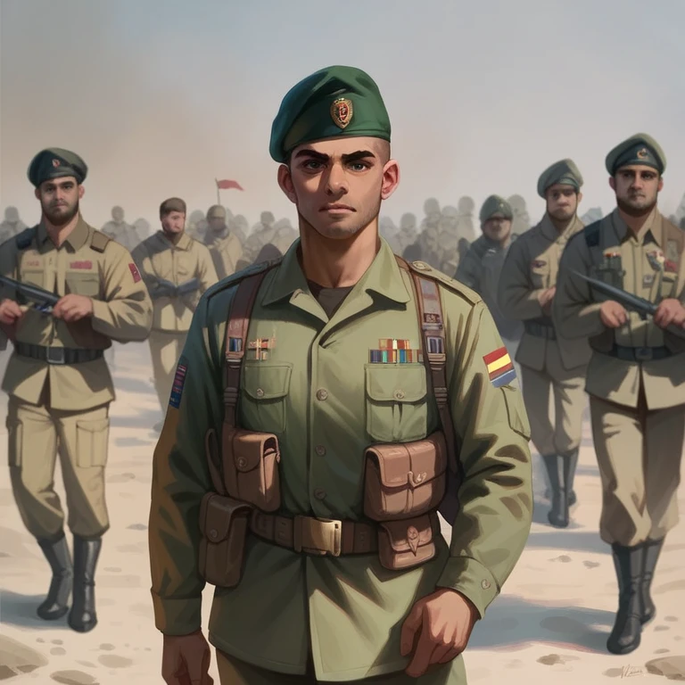 Créez un soldat indien réaliste avec des drapeaux indiens ,  