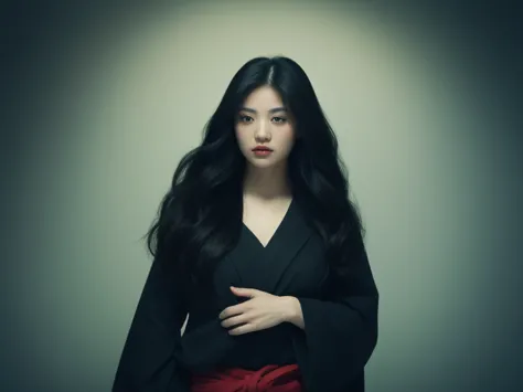 ((Highest quality, 8K, masterpiece :1.3)), Image of a Geisha. One girl. Like the hair of a Japanese geisha, Long black hair:1.3....