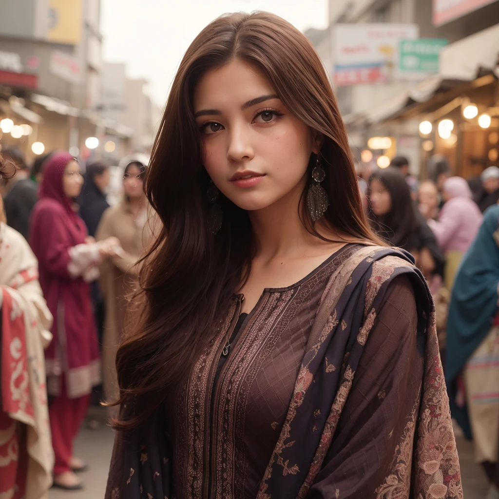 araffe woman in a black dress standing in a beautiful city, innocent look, beautiful face!!!!, extremely beautiful, rendered in 4 k, portrait shot, beautiful model, portrait shot 8 k, good looking face, very extremely beautiful